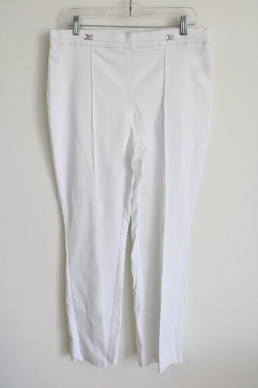 NEW Fundamental Things White Trouser Pants | L Trousers Corduroy Warm