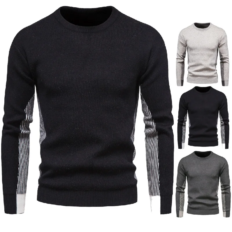 Fashion Knitted Sweaters for Men Neon Metallic Matte