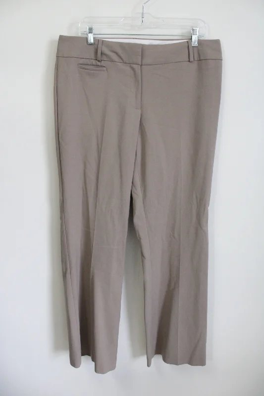 LOFT Tan Julie Trouser Pant | 12 Trousers Fall Fleece