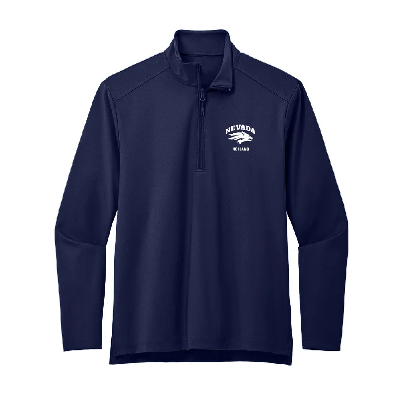 Nevada - NCAA Women's Track & Field : Misa Holland - Premium Quarter Zip Jacket Cotton Jacket Linen Jacket Terry Jacket