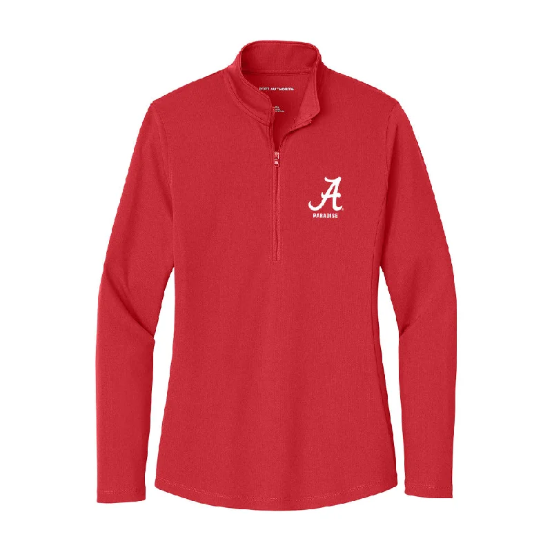 Alabama - NCAA Women's Gymnastics : Jordyn Paradise - Women's Lightweight Quarter Zip Jacket Satin Fabric Silk Fabric Chiffon Fabric