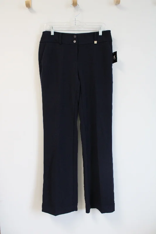 NEW Anne Klein Navy Trouser Pants | 4 Trousers Harem Relaxed Fit