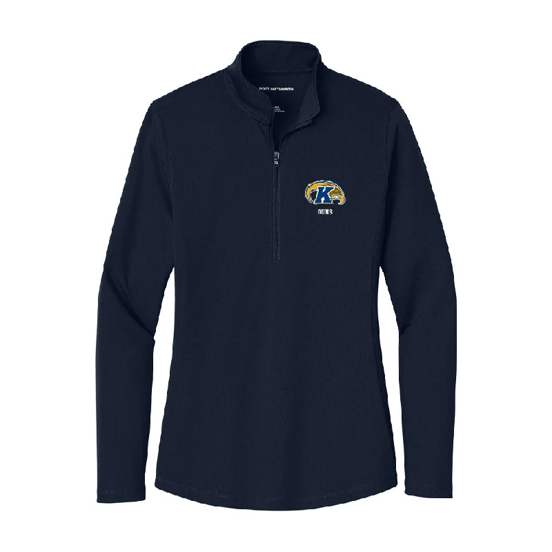 Kent State - NCAA Women's Gymnastics : Alyssa Guns - Women's Lightweight Quarter Zip Jacket Stand-Up Collar Roll-Neck Collar Turtle Neck