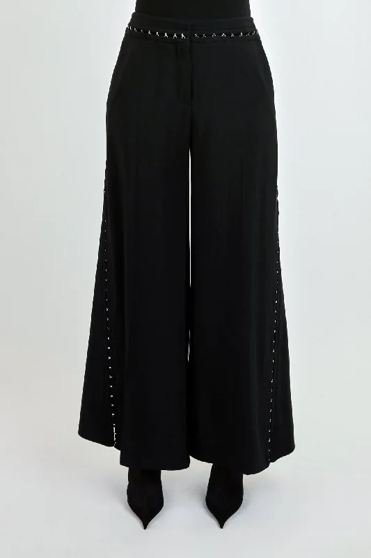 Mugler Hook and Eye Trousers in Heavy Fluid Suiting Trousers Sale Discount