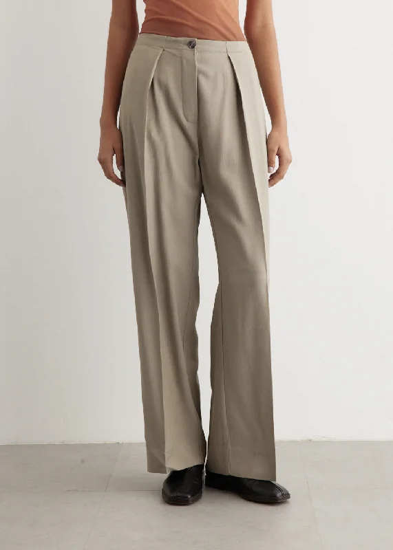 Pernille Herringbone Trousers Trousers Essential Wardrobe