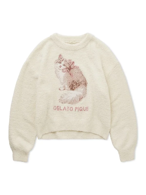 Baby Moco CAT JQD Pullover Sweater Bardot Neck Top