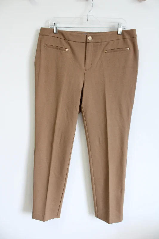 Charter Club Camel Trouser Pants | 12 Trousers Culottes Wide Leg