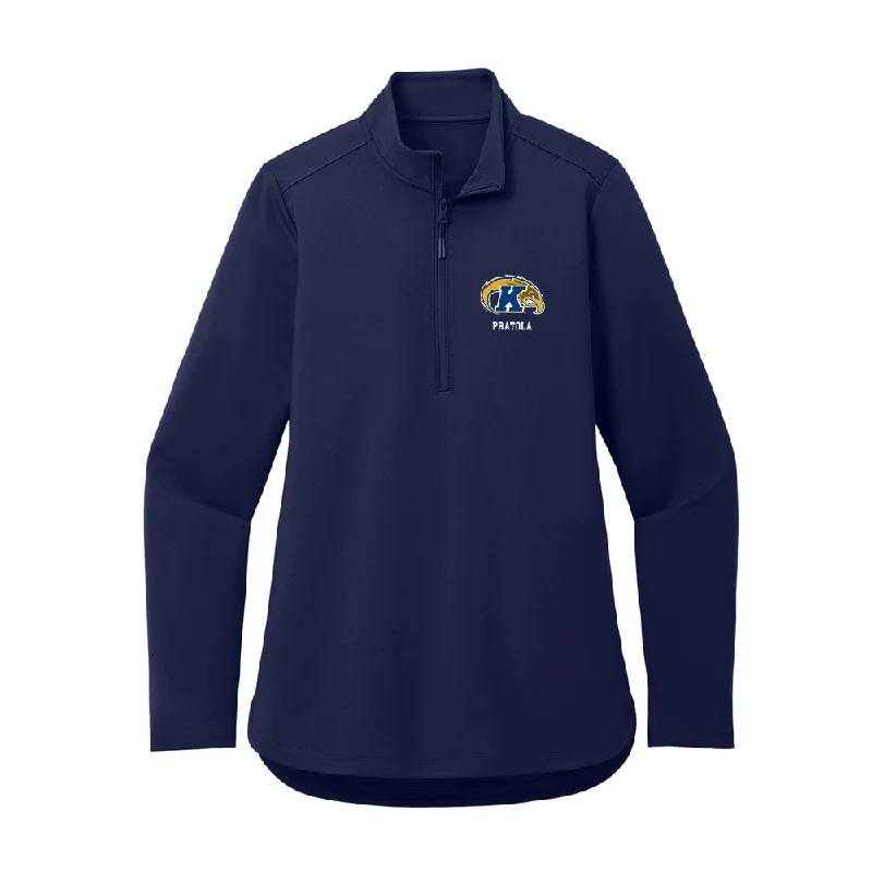 Kent State - NCAA Women's Gymnastics : Cheyenne Pratola - Women's Premium Quarter Zip Jacket Satin Jacket Silk Jacket Chiffon Jacket