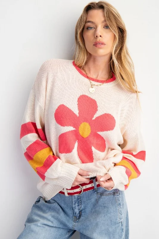 Daisy Knit Sweater Lightweight Heavyweight Midweight