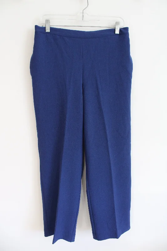 Alfred Dunner Blue Trouser Pants | 12 Trousers Hiking Durable