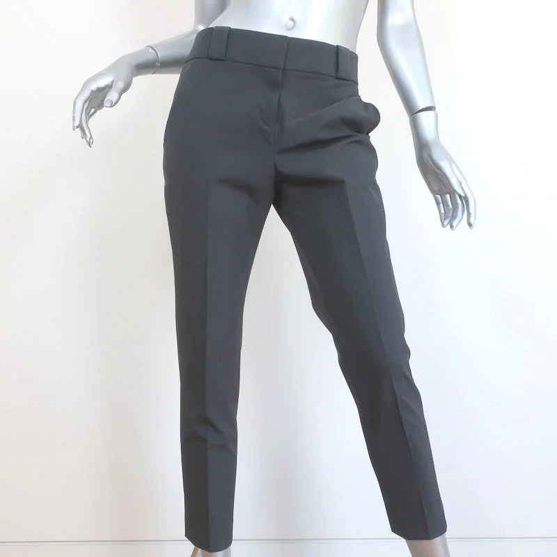 The Row Trousers Gray Stretch Polyester Size 2 Skinny Pants Trousers chic elegant