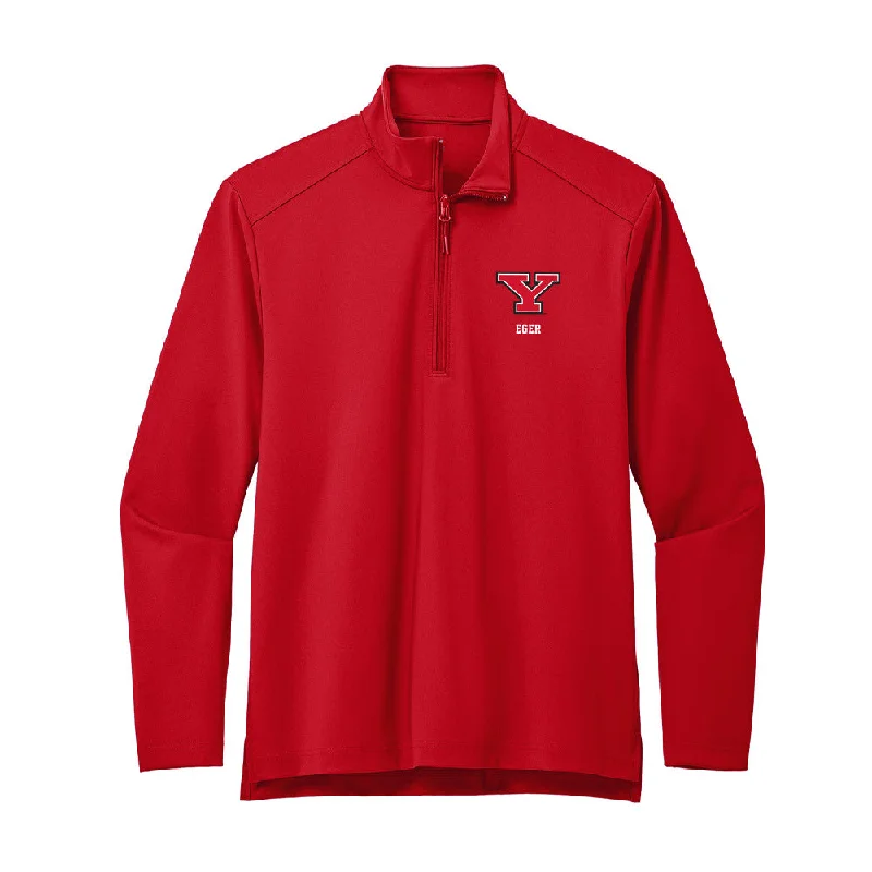 Youngstown State - NCAA Women's Track & Field : Kaitlyn Eger - Premium Quarter Zip Jacket Corduroy Jacket Velvet Jacket Brocade Jacket