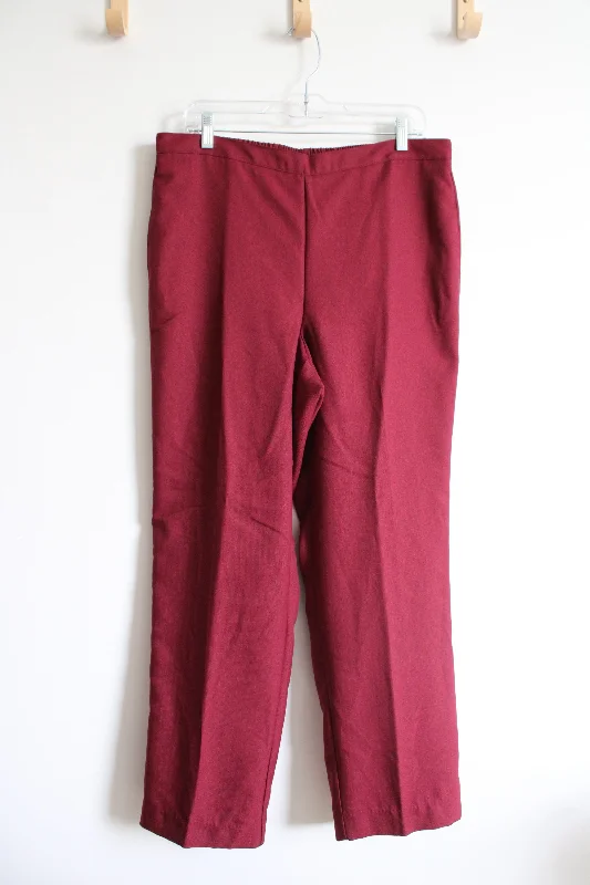 Alfred Dunner Red Trouser Pants | 12 Trousers sophisticated sleek