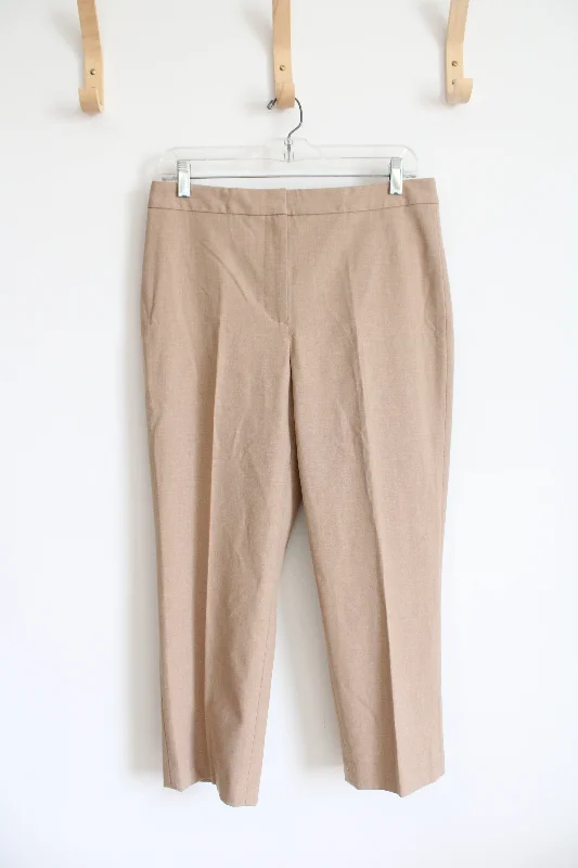 Talbots Tan Heritage Capri Trouser Pants | 6 Trousers luxurious premium