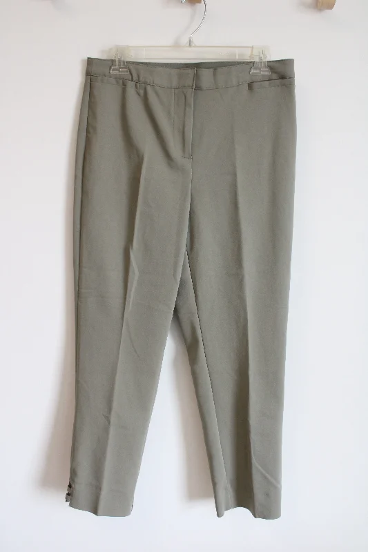 Ruby Rd. Sage Light Green Trouser Pant | 10 Trousers Designer Luxury