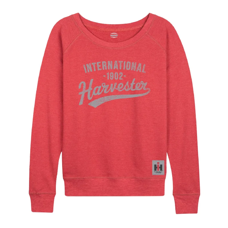 International Harvester Est 1902 Womens French Terry Pullover Cashmere Luxurious Pullover