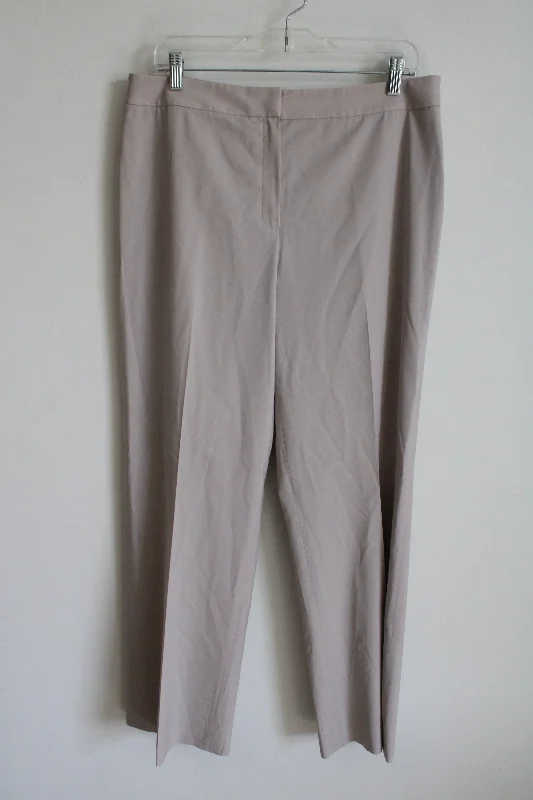 Lafayette 148 New York Stretch Wool Pale Lavendar Trouser Pants | 12 Trousers Modern Contemporary