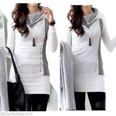 Autumn Long Sleeve Pullover Sweater Tight Sleeve Top