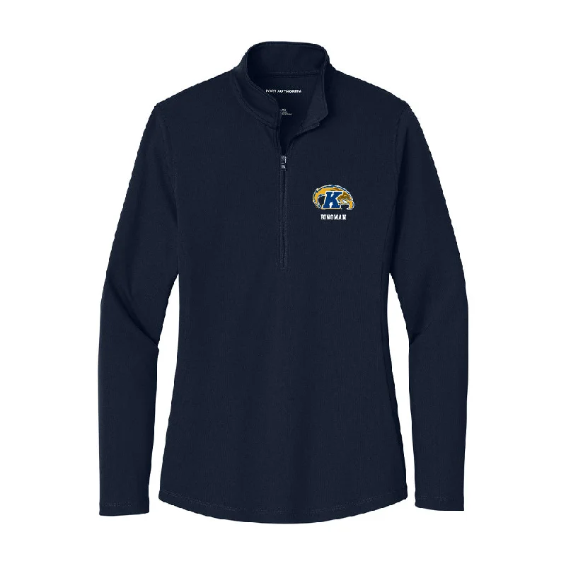 Kent State - NCAA Women's Gymnastics : Jersey bingman - Women's Lightweight Quarter Zip Jacket Fitted Jacket Loose Jacket Oversized Jacket