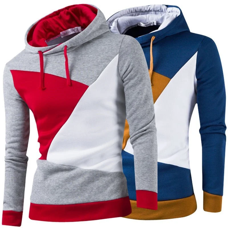 Casual Men's Pullover Hoodies Polo Neck Sweater