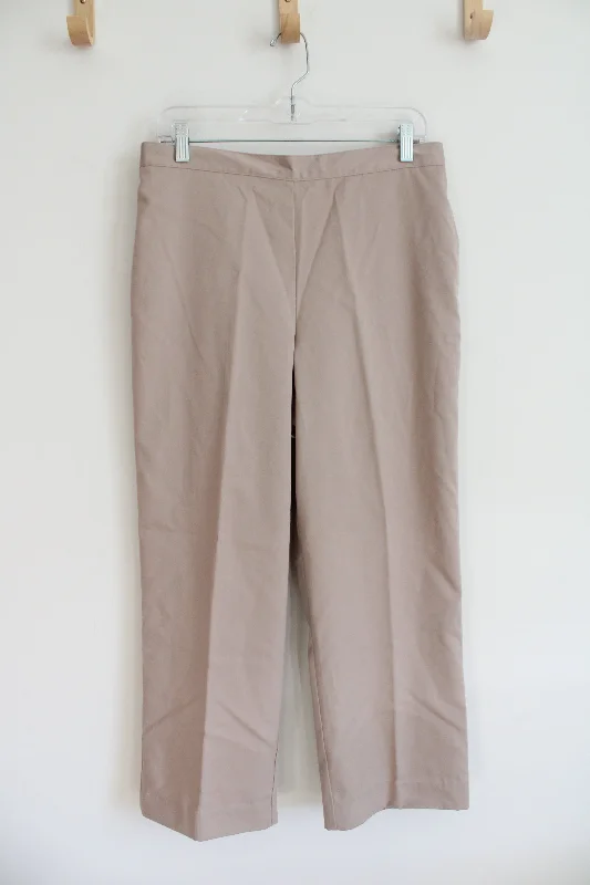 Alfred Dunner Tan Trouser Pants | 12 Trousers Running Lightweight