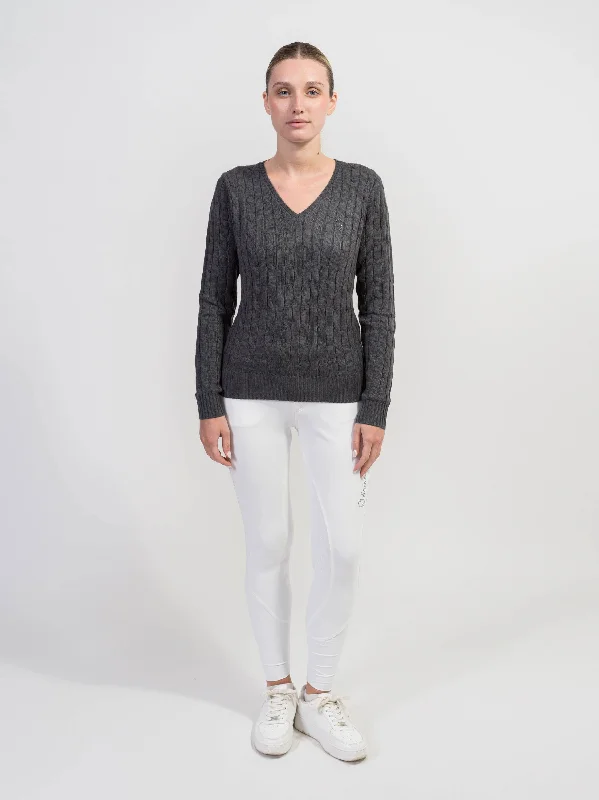 Lisa Twisted Pullover -  Magnet Cable Knit Chunky