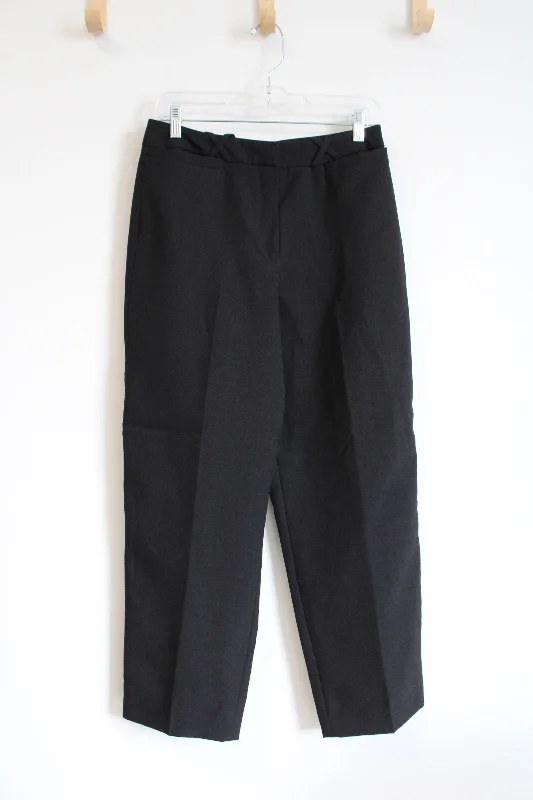 Larry Levine Sport Black Trouser Pants | 10 Petite Trousers Cargo pockets