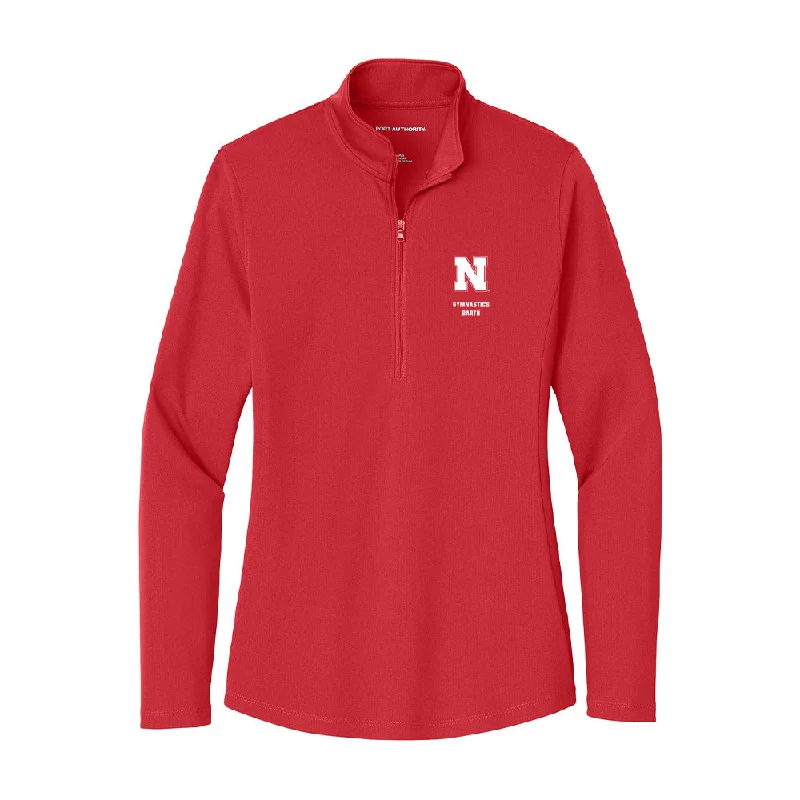 Nebraska - NCAA Women's Gymnastics : Katelyn Barth - Women's Lightweight Quarter Zip Jacket Bomber Jacket Anorak Windbreaker