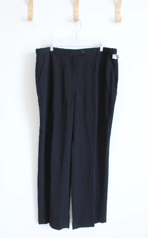 NEW Jaclyn Smith Black Trouser Pants | 18W Trousers Review Highly