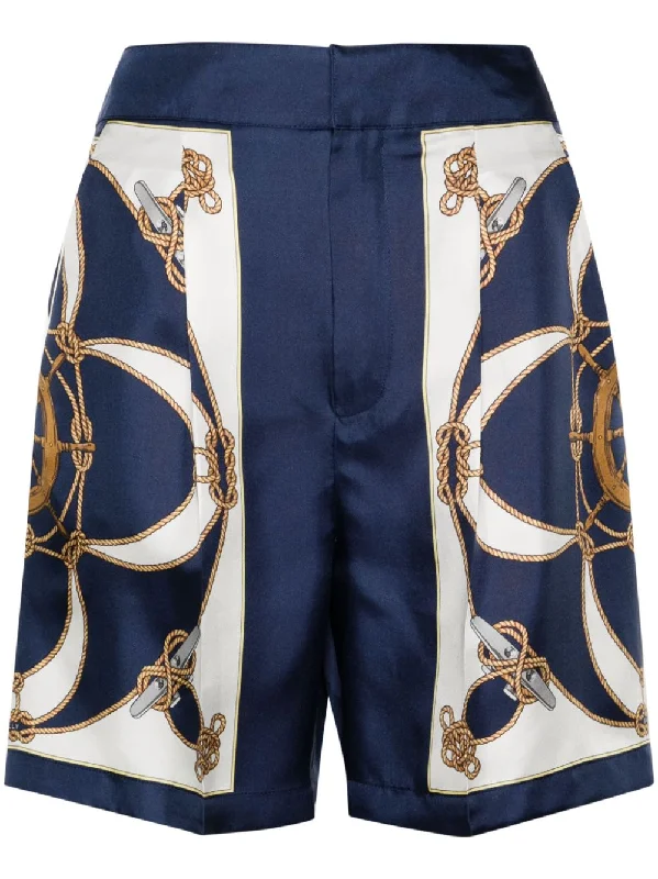 Bally Trousers Blue Trousers Silk Elegant