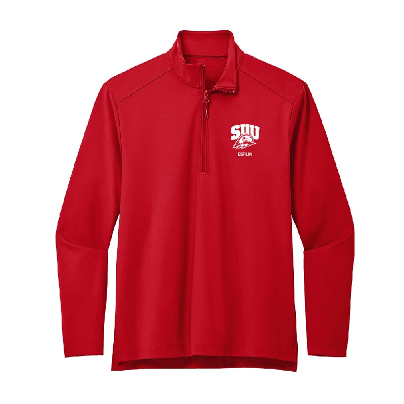 Southern Utah - NCAA Women's Track & Field : Quincy Esplin - Premium Quarter Zip Jacket Lace Jacket Ribbed Jacket Sequined Jacket