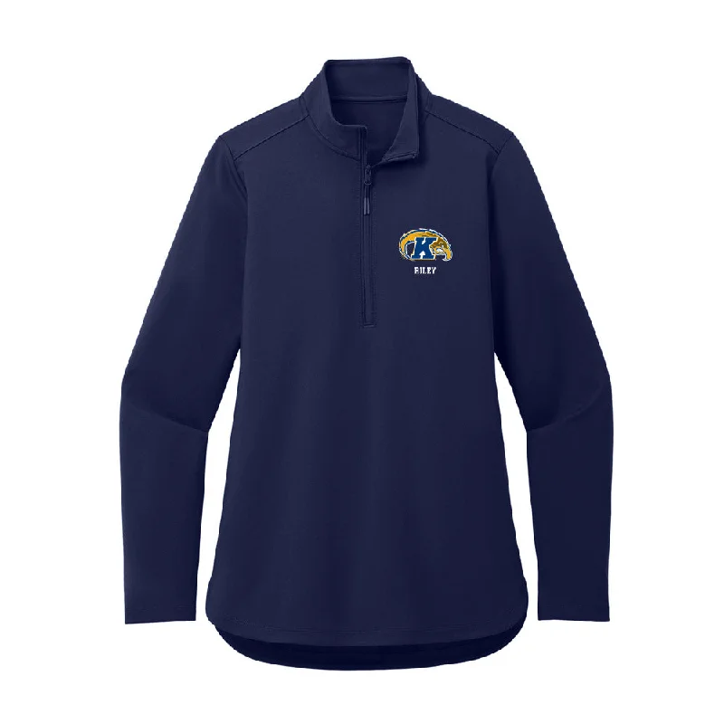 Kent State - NCAA Women's Gymnastics : Gabby Riley - Women's Premium Quarter Zip Jacket Knit Jacket Woven Jacket Fleece Jacket