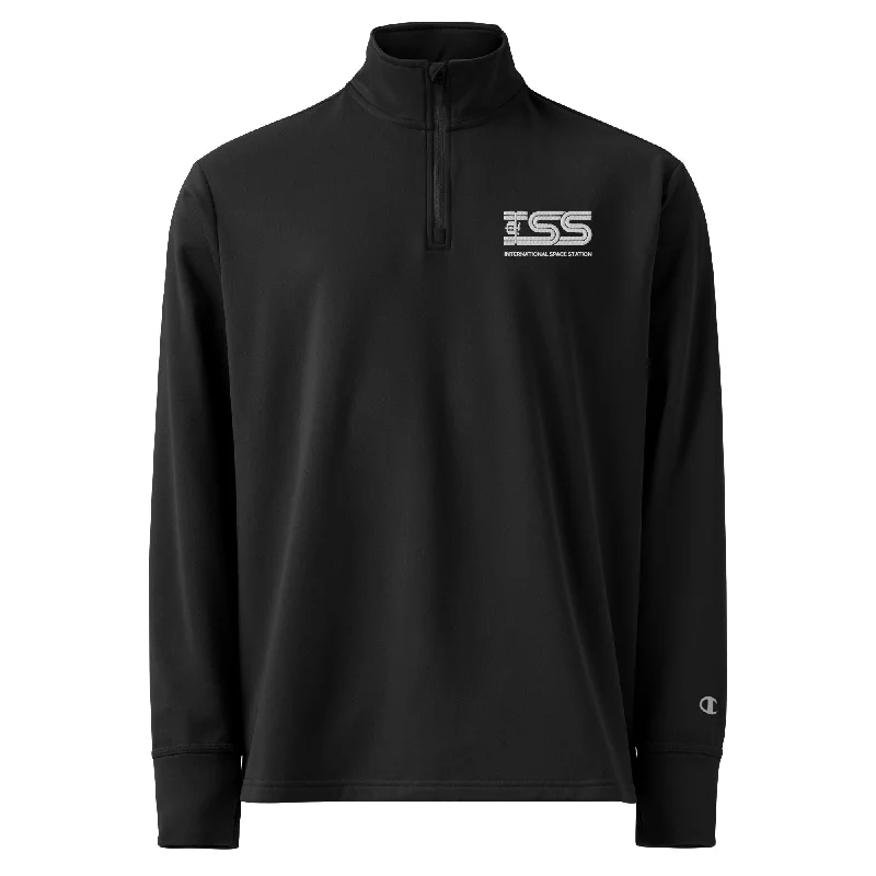 ISS Quarter Zip Pullover Elbow Length Sleeve