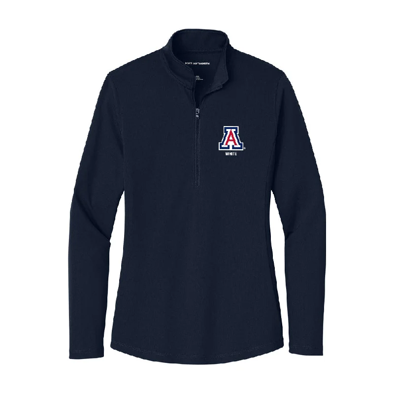 Arizona - NCAA Women's Gymnastics : Teagan White - Women's Lightweight Quarter Zip Jacket V-Neck Jacket Boat Neck Jacket Square Neck Jacket