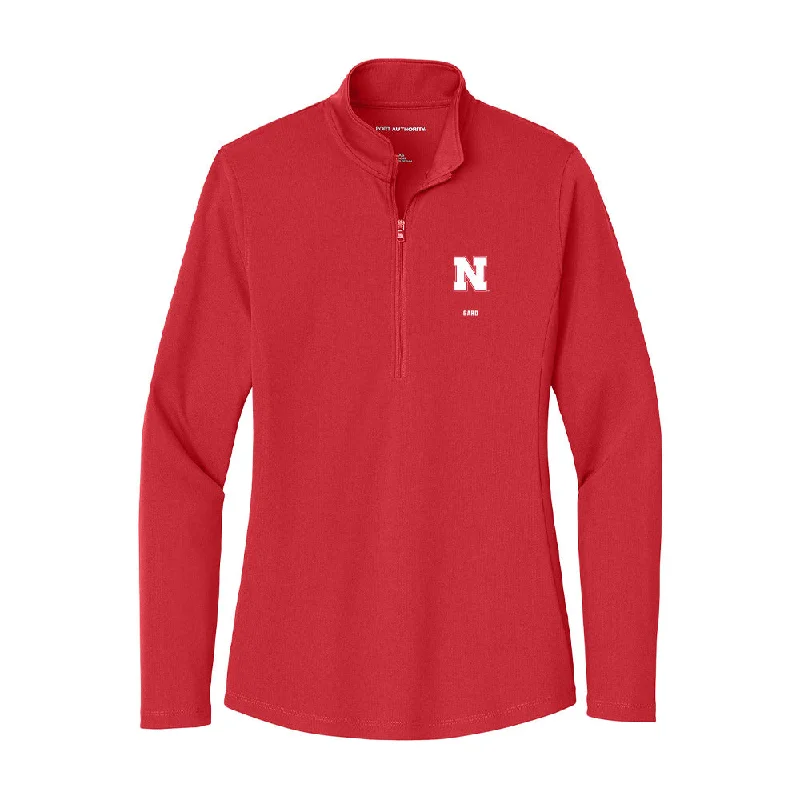 Nebraska - NCAA Women's Gymnastics : Allie Gard - Women's Lightweight Quarter Zip Jacket Faux Fur Jacket Real Fur Jacket Shearling Jacket