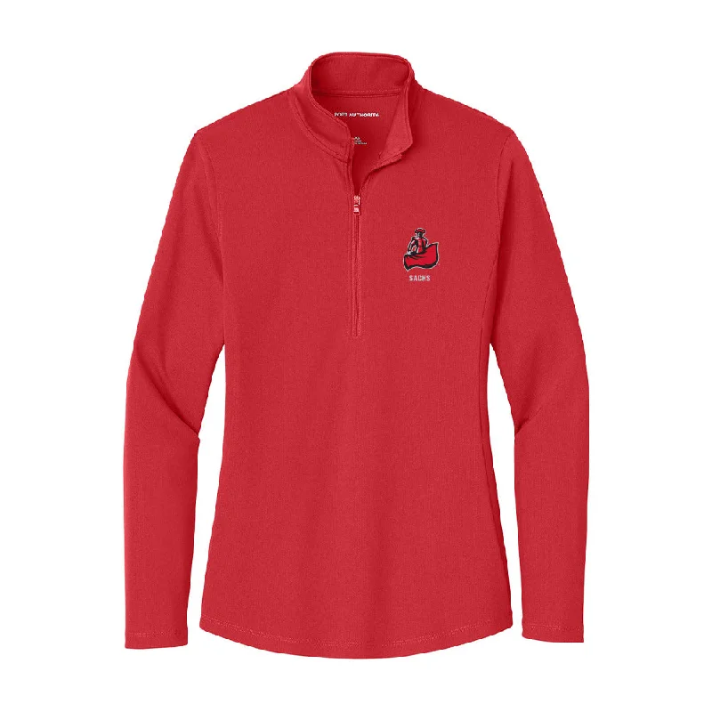 CSUN - NCAA Women's Track & Field : Naomi Sachs - Women's Lightweight Quarter Zip Jacket Front Pockets Side Pockets Patch Pockets