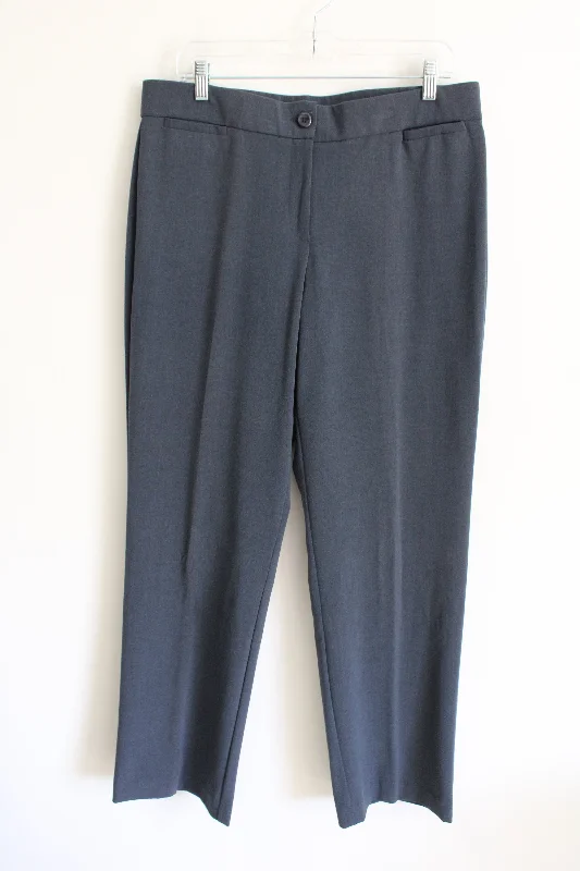 Briggs Blue Straight Leg Trouser Pants | 14 Trousers Palazzo Wide Leg