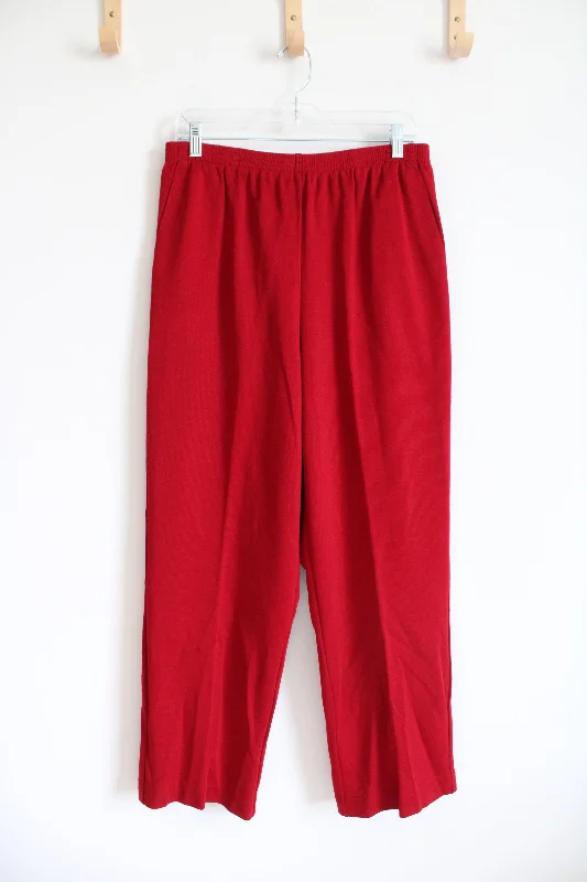 NEW Alfred Dunner Red Trouser Pants | 16 Short Trousers practical durable